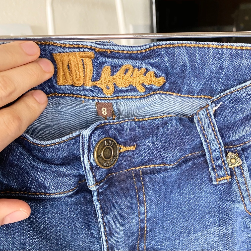 KUT from the Kloth Straight Leg Jeans Medium Wash - Picture 4 of 11